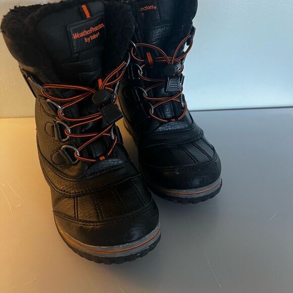 3M Thinsulate Black Kids Rain & Snow Boots - Picture 2 of 11